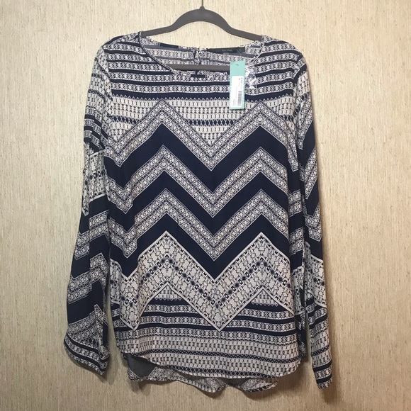 fun 2 fun Tops - Stitch Fix Fun2Fun Alfredo Blouse, size XL